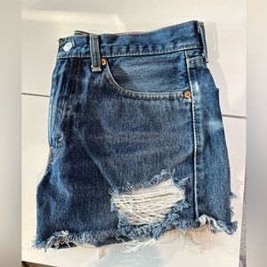 Levi 505 Denim Cut Shorts